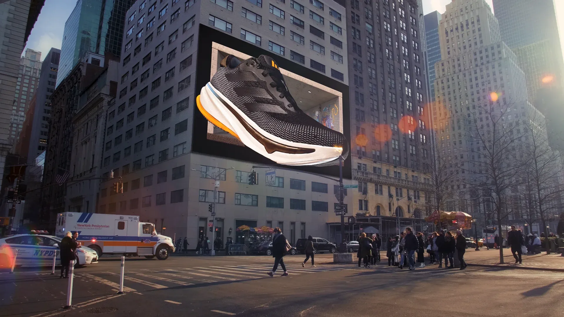 Anamorphic billboard placeholder