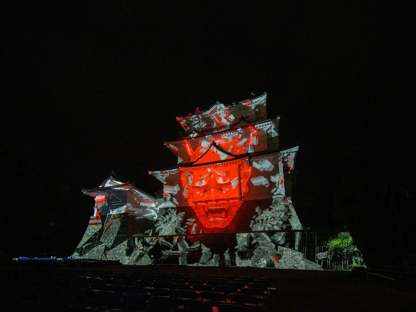 Odawara Castle projection mapping previz placeholder