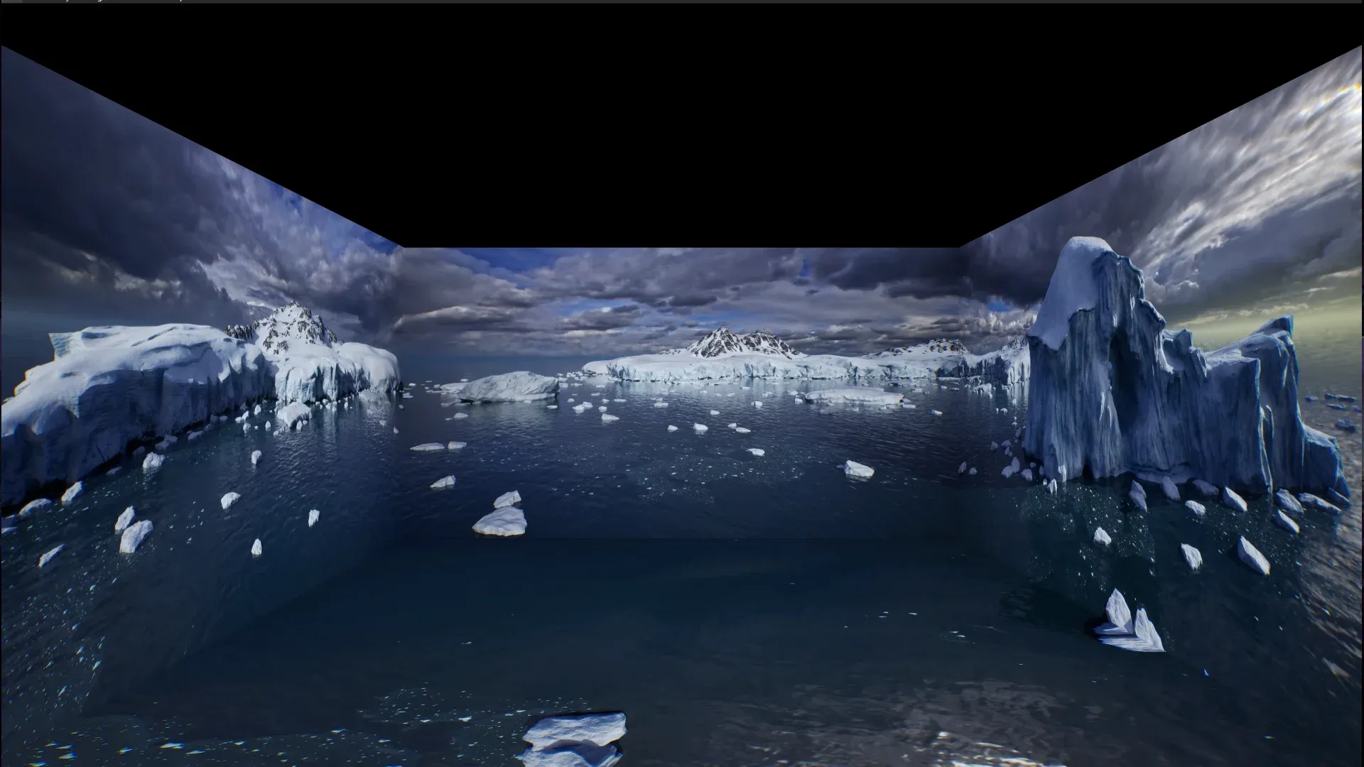 Immersive visual content placeholder